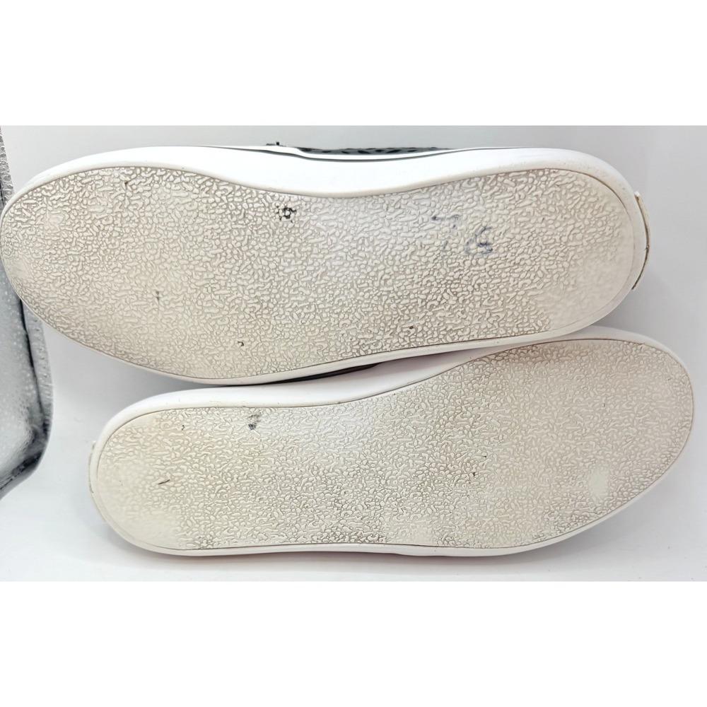 Kate Spade Slip On Loafers Sneakers Womens 7 Blk Laser Cut Leather Casual Shoes - Picture 7 of 7